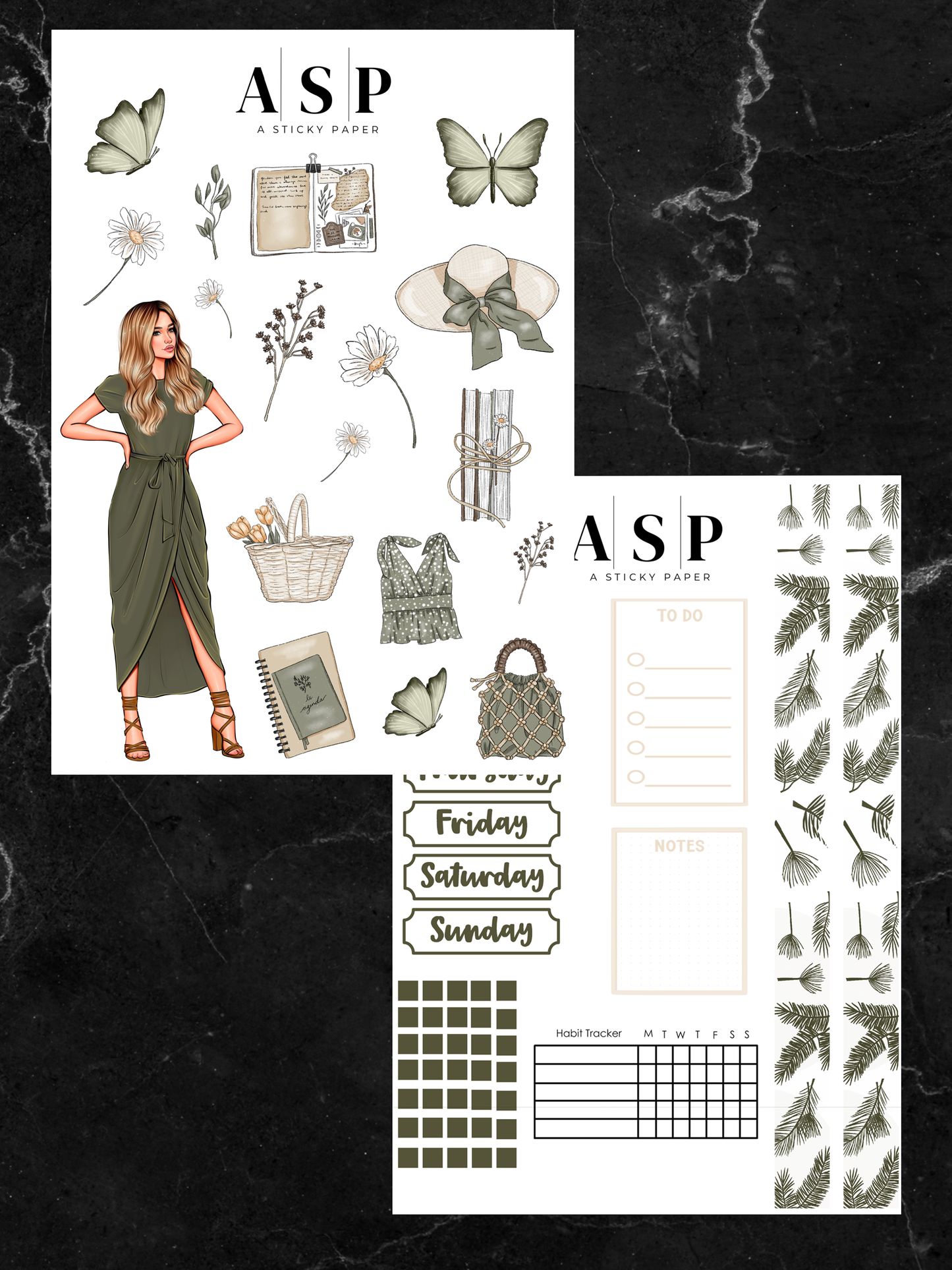 Spring Green Dress Girl Kits