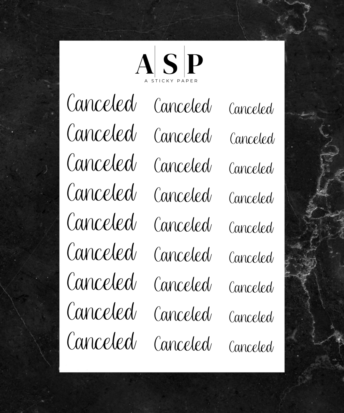 Canceled Script